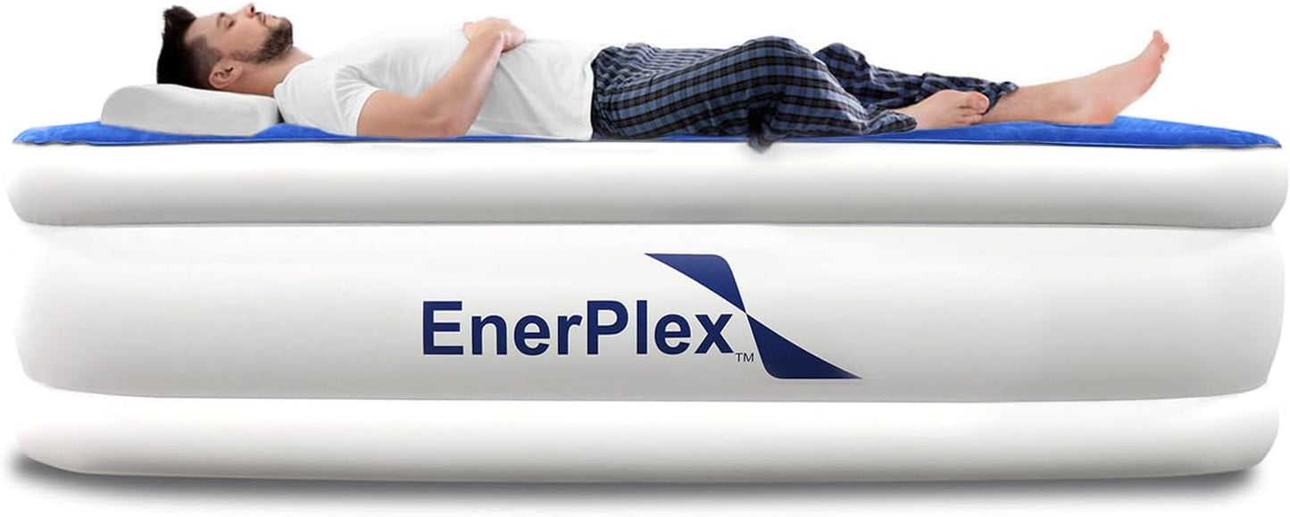 EnerPlex Self-Inflating Blow Up Portable Air Inflatable Mattress for Travel/Home (Like New)