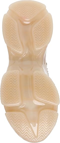 Steve Madden BMaxima Rubber Fashion Sneakers For Women, Blush Multi - Size 8.5 (Like New, No Retail Box)