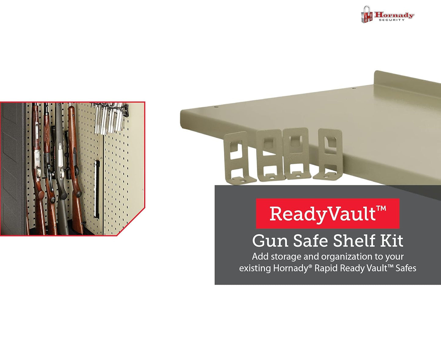 Hornady Ready 98252 Metal Rapid Safe Ready Shooting Vault for Safely Hold Gun (Like New)