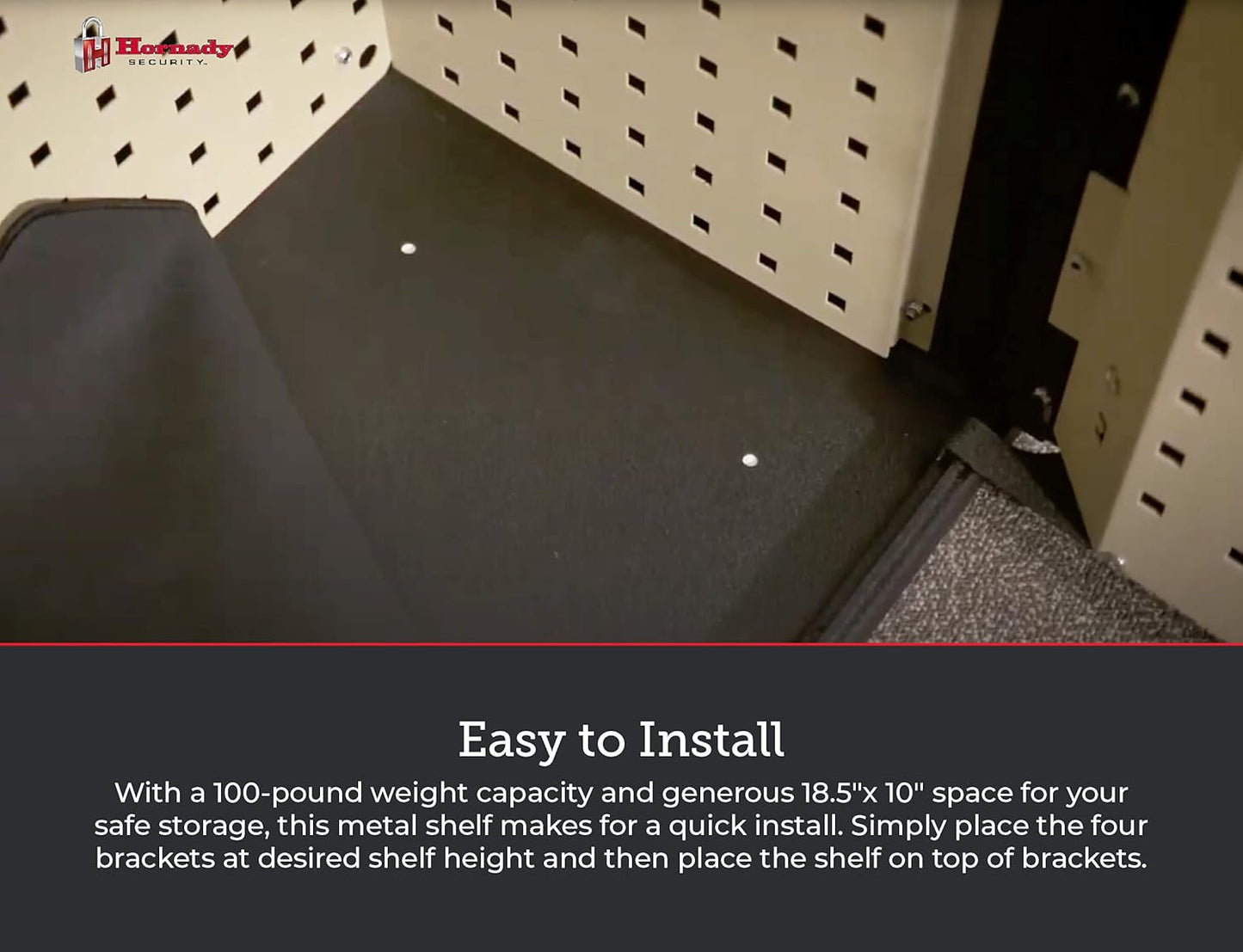 Hornady Ready 98252 Metal Rapid Safe Ready Shooting Vault for Safely Hold Gun (Like New)