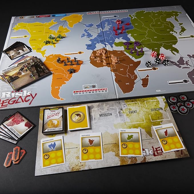 Hasbro Gaming Avalon Hill Risk Legacy Strategy Tabletop Game 3-5 Player, Age 13+ (Like New)