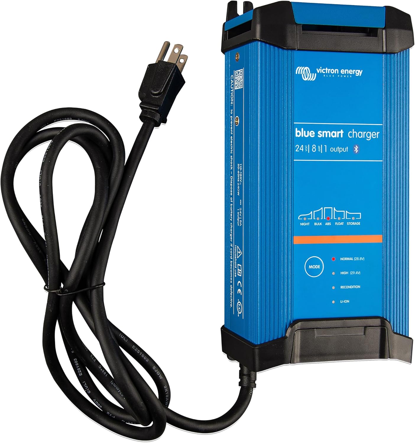 Victron Energy Smart IP22 Car Battery Charger for Motorcycle, 120V (AC), Blue (Used)