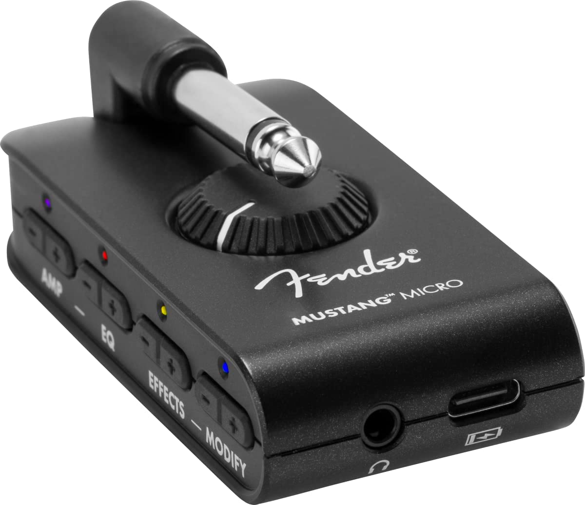 Fender 2311300000 5 Watts All-in-one Mustang Micro Headphone Amplifier - Black (Like New)
