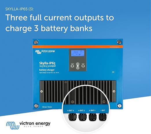Victron Energy Skylla IP65 Lithium-ion Waterproof 70 Amps Battery Charger - 12V (Like New)