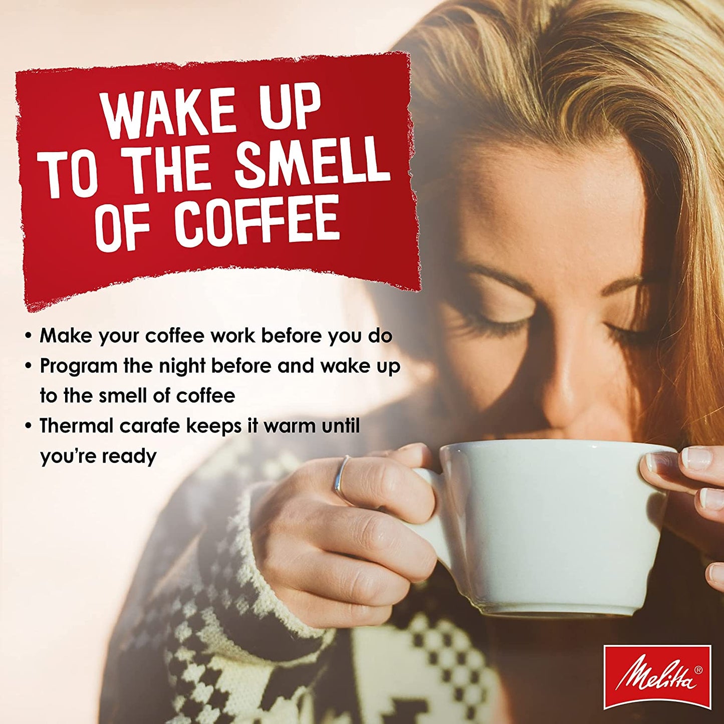 Melitta Aroma Enhance Drip Coffee Maker with Glass Carafe, 10 Cups - White (Like New)
