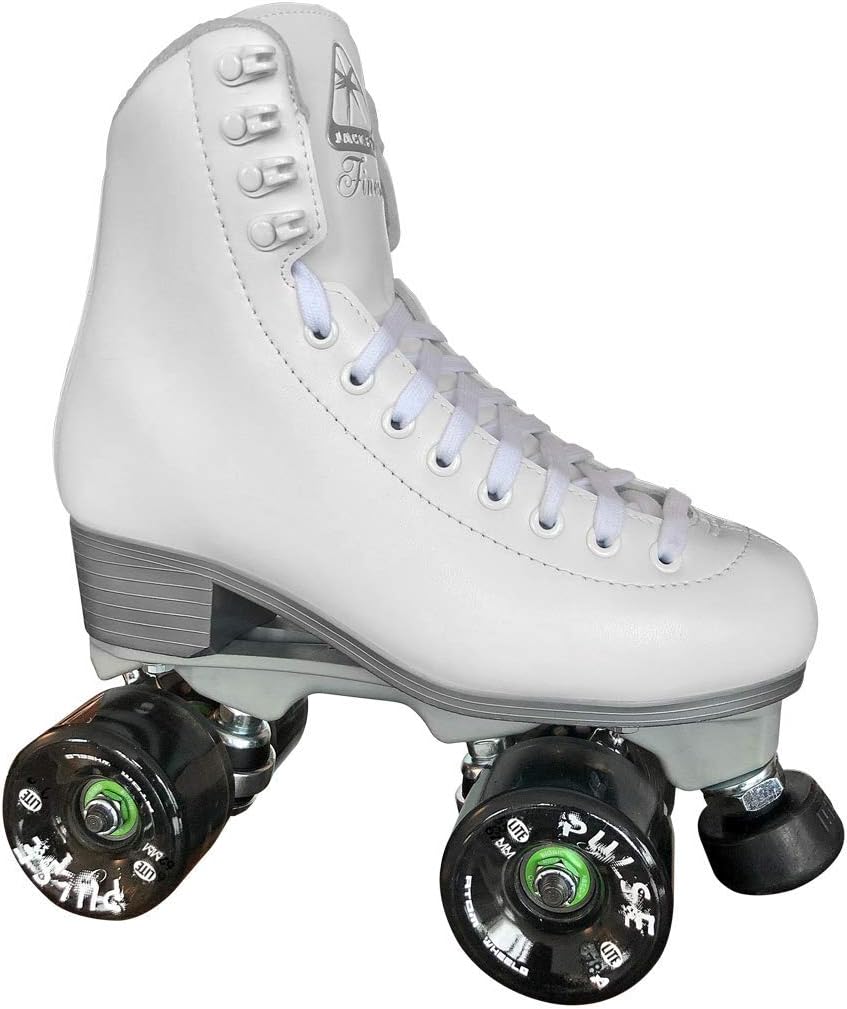Jackson Ultima Finesse Nylon Lace-Up Roller Skates for Outdoor - White, Size 6 (Like New)