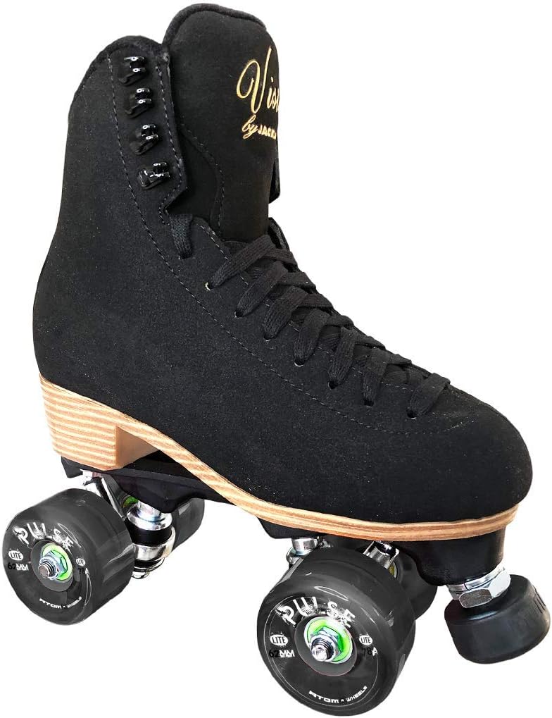 Jackson Ultima Vista Viper Nylon Outdoor Skates for Womens & Girls, Red - Size 4 (Like New)