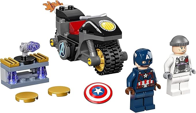 LEGO Marvel 76189 Captain America and Hydra Face-Off Motorcycle Set - 49 Pieces (New, Damaged Retail Box)