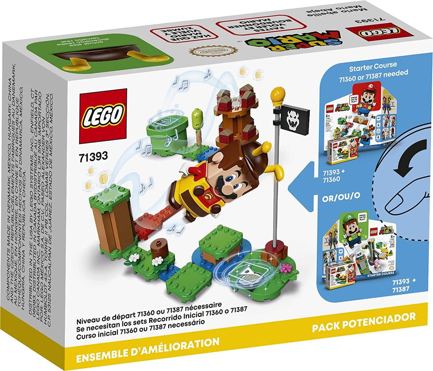 LEGO Super Mario Bee Mario Power-Up Pack Building Kit for Creative Kids, 13 PCS (New, Damaged Retail Box)