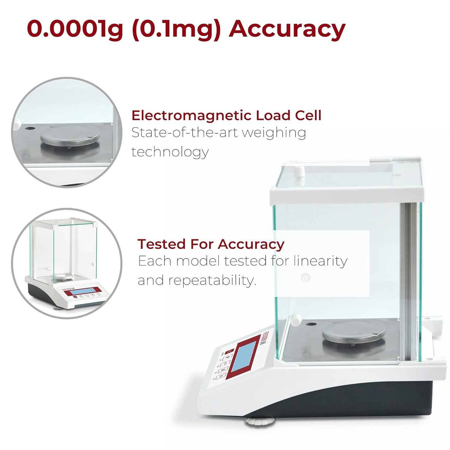 Fristaden Lab FA1204E Analytical Balance - 0.1mg Resolution and 120g Capacity (Like New)