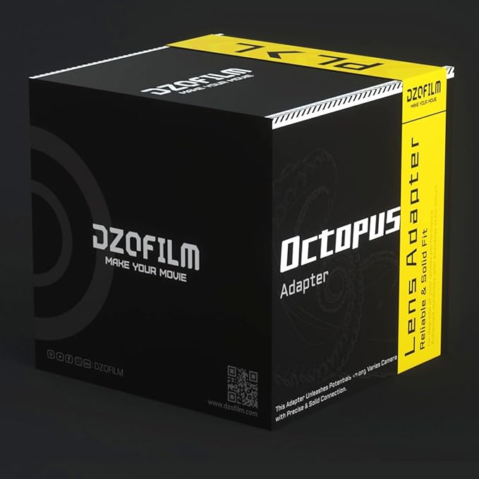 DZOFILM Octopus Aluminum Alloy PL-Mount Adapter Compatible w/ Sony E Lens, Black (Like New)