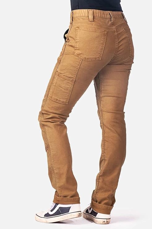 Dovetail Workwear Maven X Cargo Pants for Women, Saddle Brown Canvas - Size 2 (Like New)