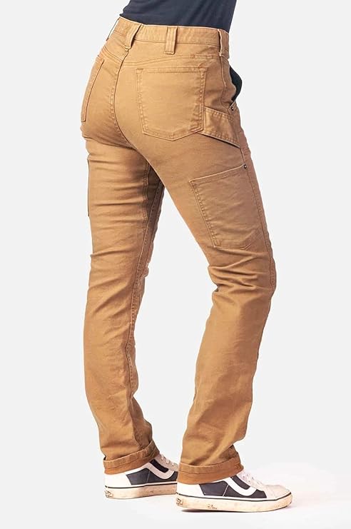 Dovetail Workwear Maven X Cargo Pants for Women, Saddle Brown Canvas - Size 2 (Like New)