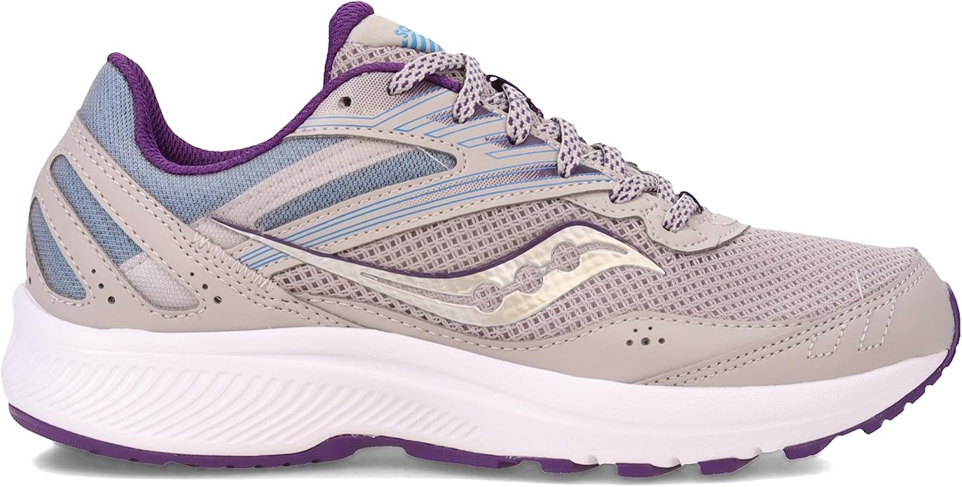 Saucony S10701-18 Cohesion 15 Running Shoe for Women, Size 8.5 - Smoke/Grape Pop (New)