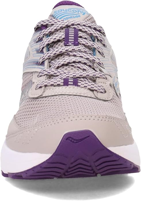 Saucony S10701-18 Cohesion 15 Running Shoe for Women, Size 8.5 - Smoke/Grape Pop (New)