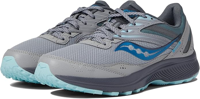 Saucony Versarun Cushioning Tr15 Mesh Running Shoes For Women, Alloy/Topaz, 11.5 (Like New)