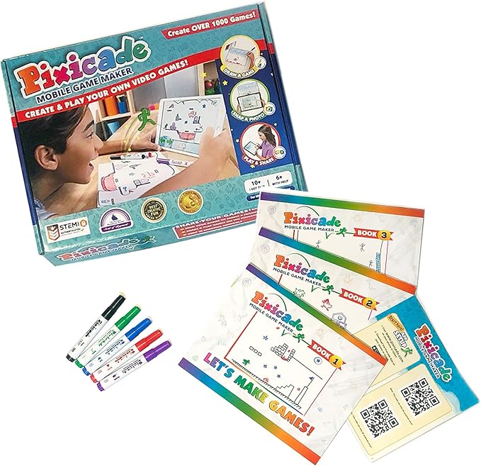 Pixicade Video Game Maker STEM Kit – Create and Play Your Own Games - Ages 6+ (Like New)