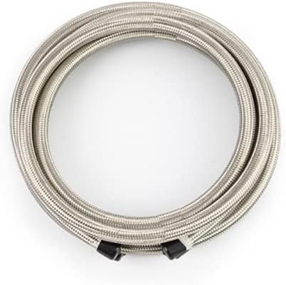 Mishimoto MMSBH-08180-CS Stainless Steel 8AN Braided Line, 15 Ft - Silver (New)
