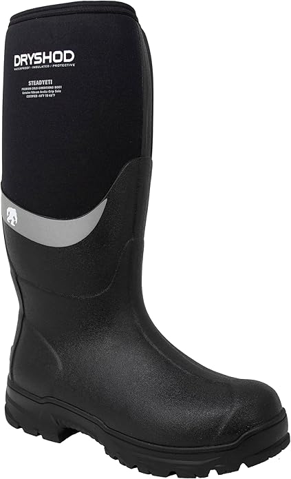 Dryshod Steadyeti Hi Men's Waterproof Boot w/ Vibram Arctic Grip, Size 11, Black (Like New)