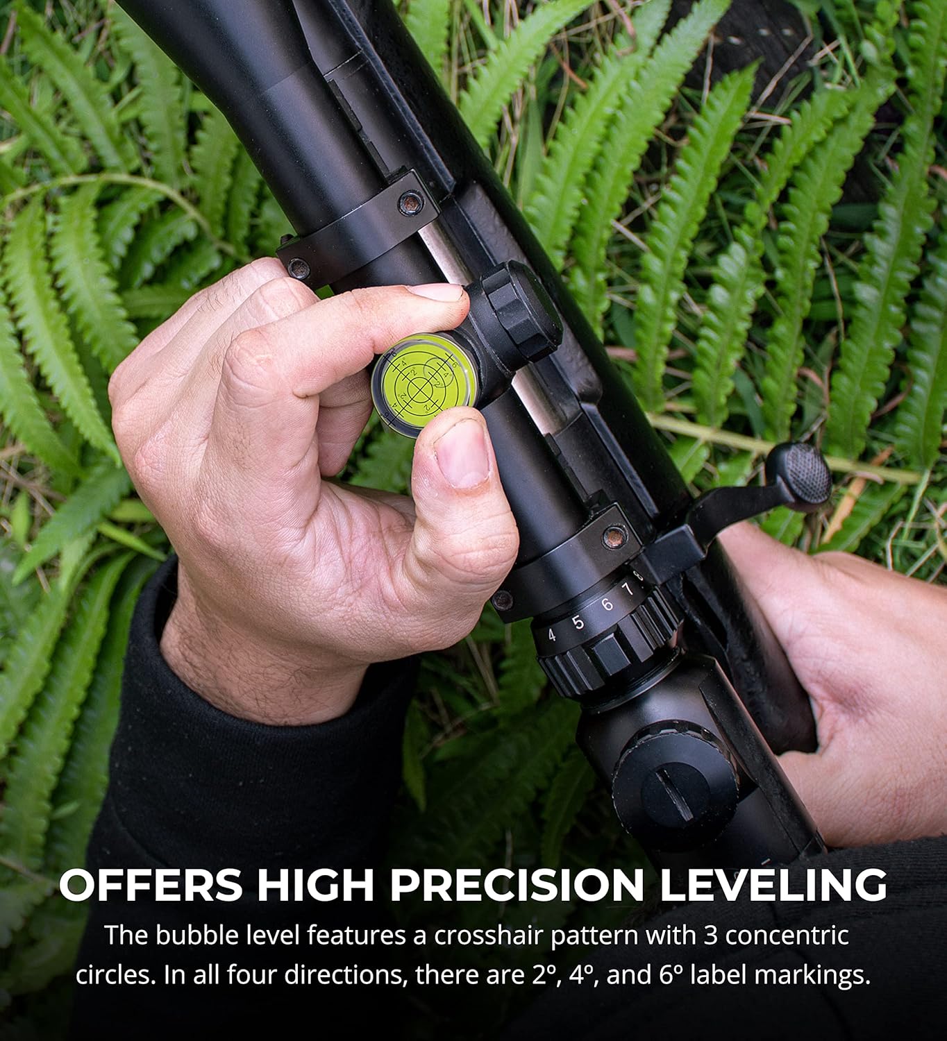 Blucoil 1.26" x 0.47" Magnetic Precision Scope Level (New)