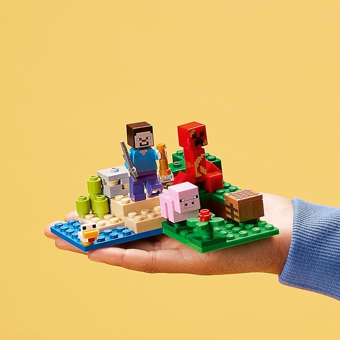 LEGO Minecraft The Creeper Ambush Building Toy 21177 Gift for Kids, Age 7+ (New, Damaged Retail Box)