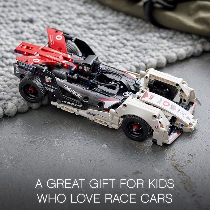 LEGO Technic Formula E Porsche 99X Electric Car 42137 PullBack Race Toy, 422 Pcs (Like New)