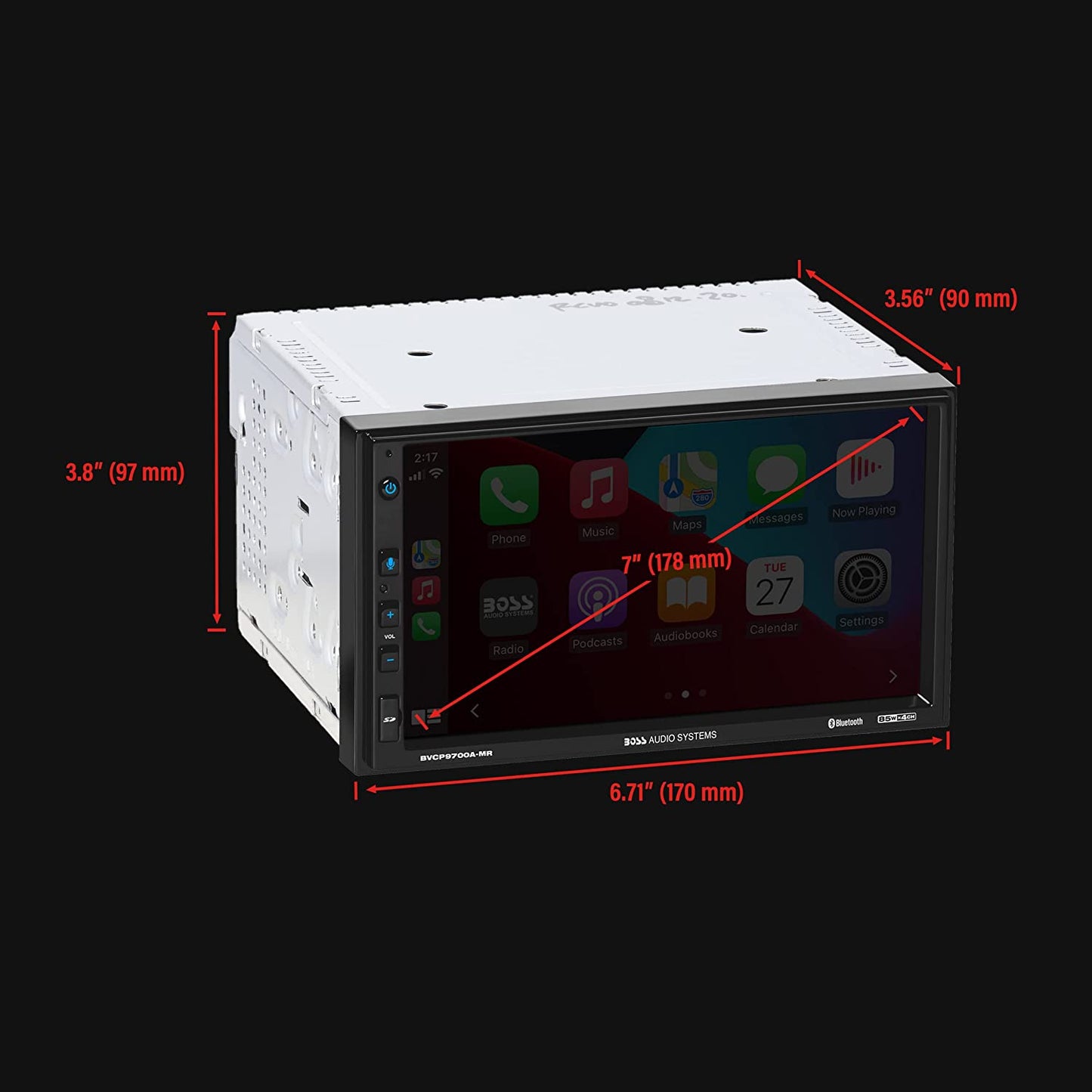 Boss Audio BVCP9700A-MR 7" Touchscreen Bluetooth Marine Boat Sound System (Like New)