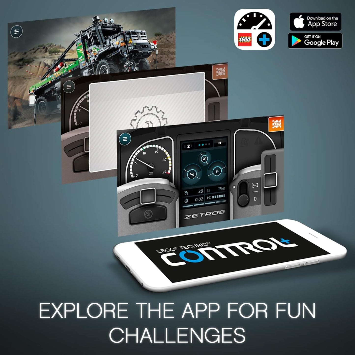 LEGO Technic App-Controlled Building Toy Set for Kid, 766 pieces - 2129 Pieces (Like New)