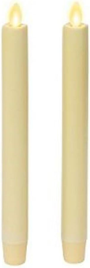 Luminara Energy Efficient Moving Flame Flameless LED Taper Candle, Melted Edge (Like New)