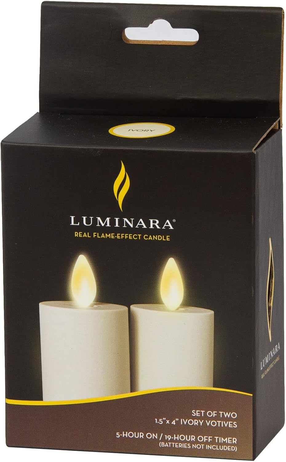 Luminara Outdoor Votive Flameless Moving Flame LED Candle, 1.2 Watts - Set of 2 (Like New)