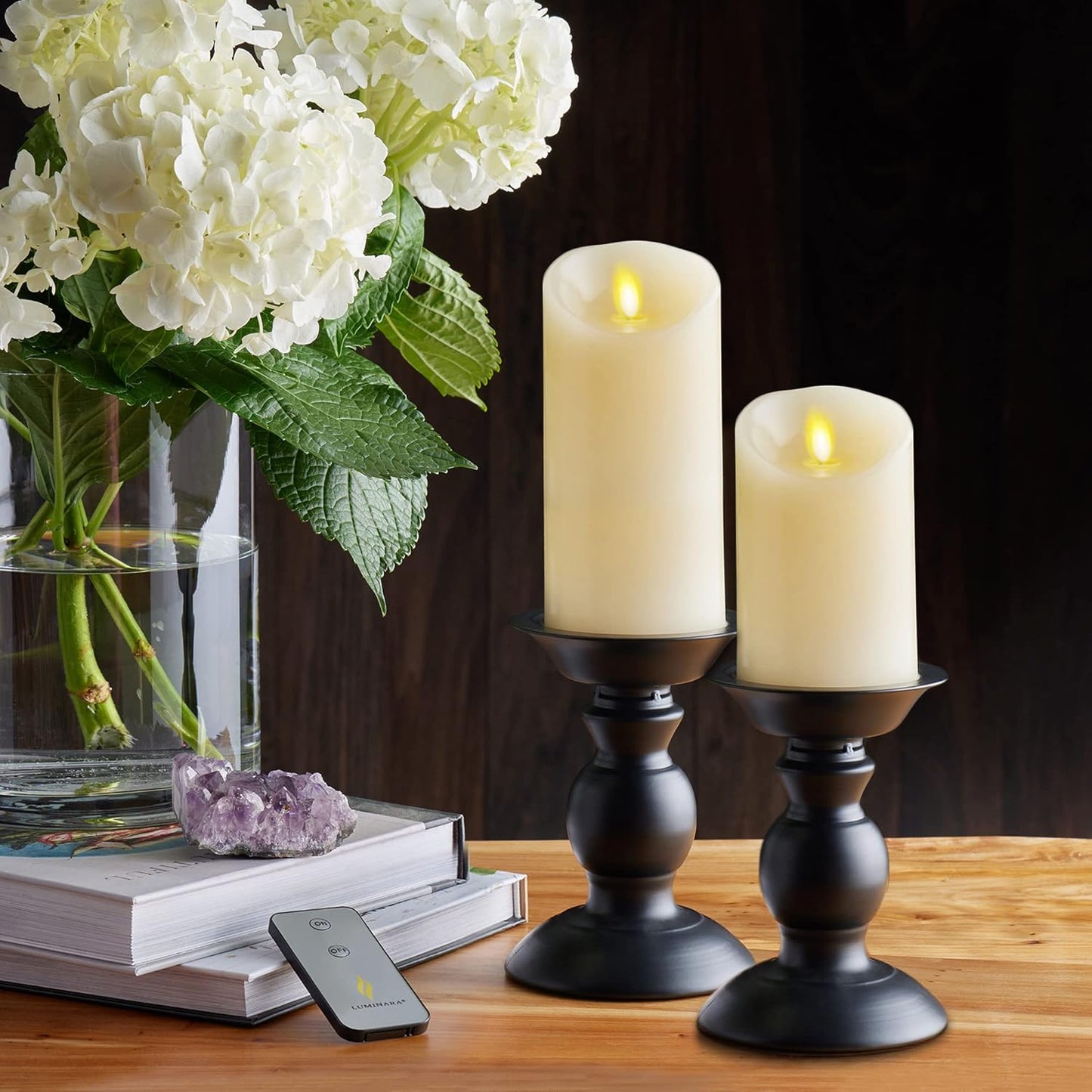 Luminara Flameless LED Battery Operated Pillar Candle for Indoor & Outdoor (Like New)