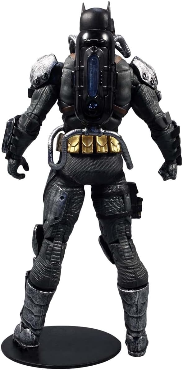 McFarlane DC Multiverse Batman Hazmat Suit 7" Figure w/ Light-Up Logo Gold Label (New, Damaged Retail Box)