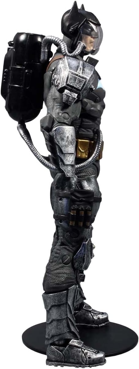 McFarlane DC Multiverse Batman Hazmat Suit 7" Figure w/ Light-Up Logo Gold Label (New, Damaged Retail Box)