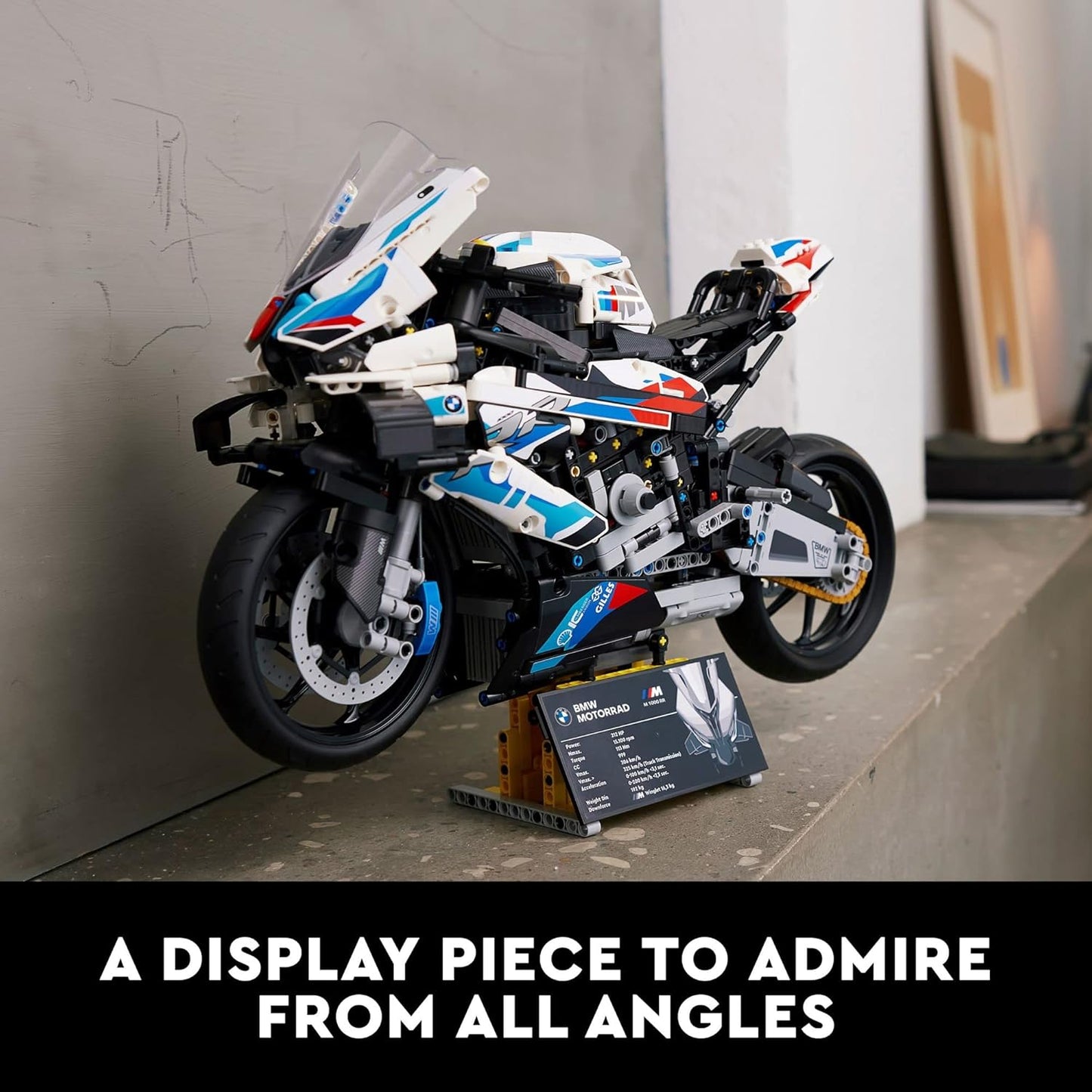 LEGO Technic Motorcycle Model Kit with Authentic Features for Adult - Multicolor (Like New, No Retail Box)