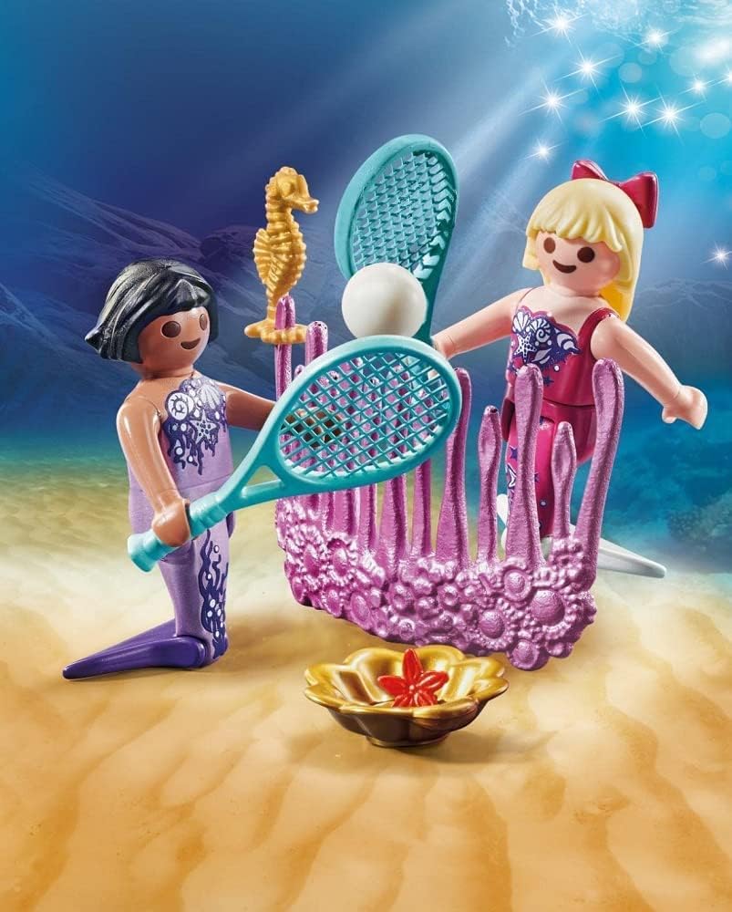 Playmobil Fantasy Plastic Mermaids Figures Toys, 10 Pcs, Ages 4+ Years, One Size (Like New)