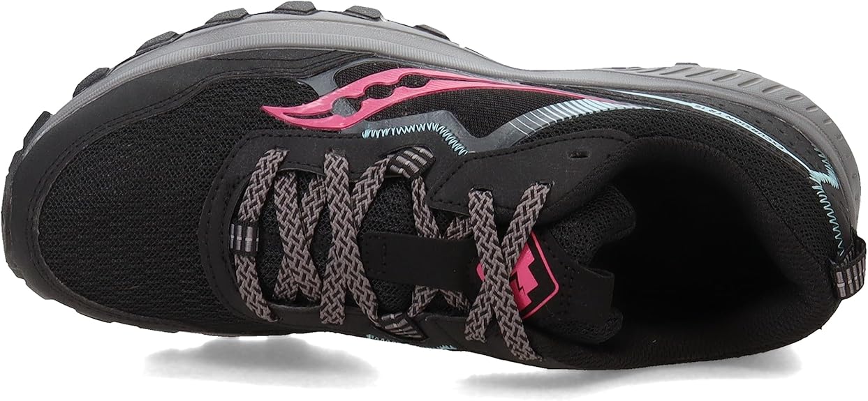 Saucony Excursion TR16 Trail Running Shoes For Women, Black/Fuchsia, 7.5 (Used, No Retail Box)