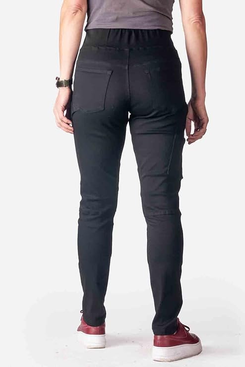Dovetail Workwear Mid-high Rise Waist Sweatpant for Women, Black Denim - Size 24 (Like New)