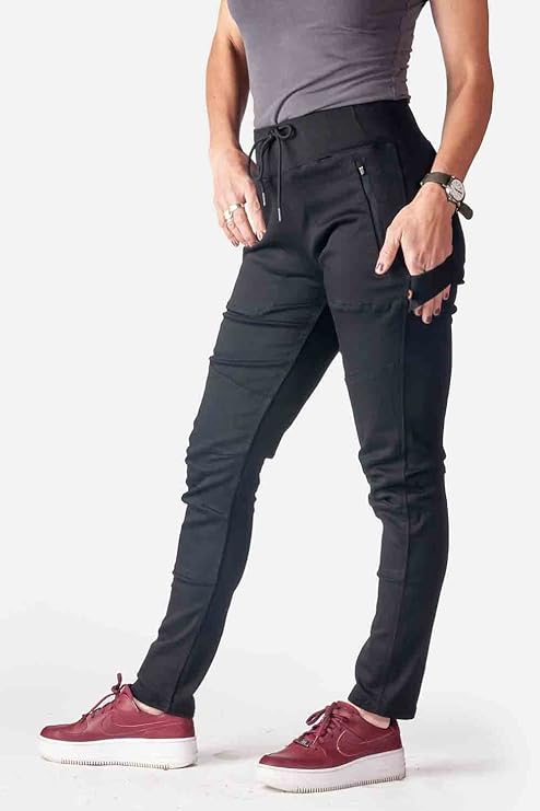 Dovetail Workwear Mid-high Rise Waist Sweatpant for Women, Black Denim - Size 24 (Like New)