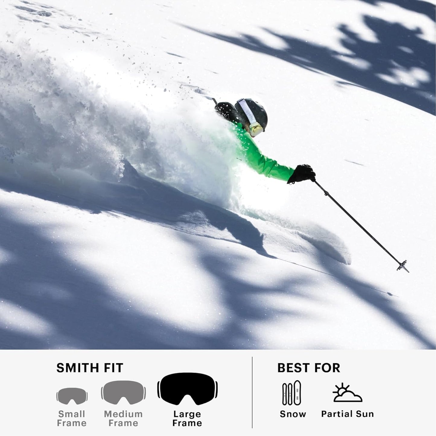 SMITH Optics Snow Winter Goggle with Easy Lens Change Technology for Men/Women (Like New)