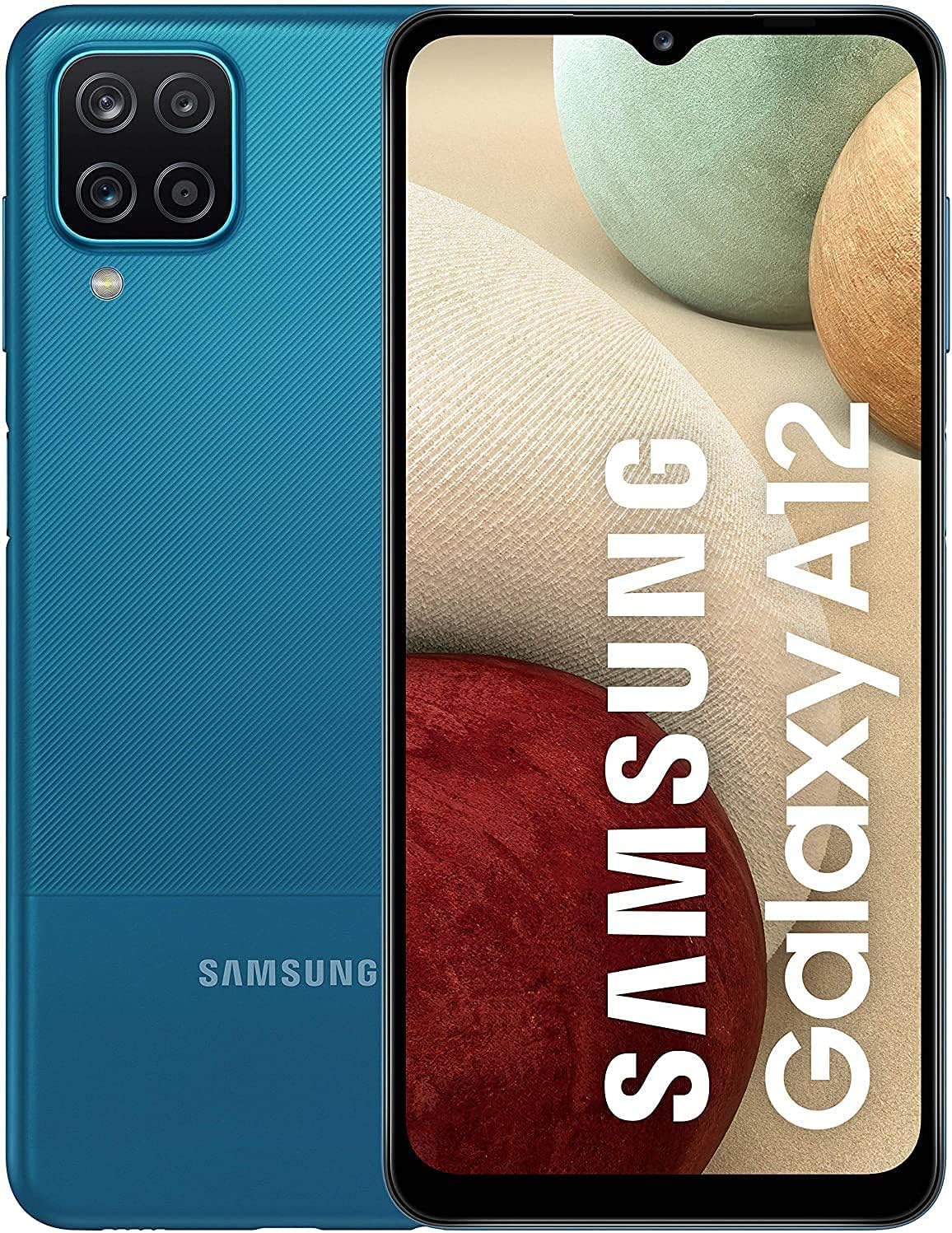 Samsung Galaxy A12 4G 2020 32GB+3GB 6.5" Single SIM AT&T Locked Smartphone, Blue (Used)