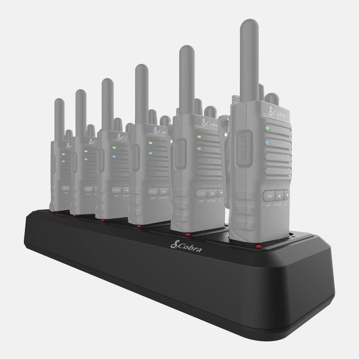 Cobra CH6-PX650 Gang Battery Charger with 6 Port Charging Dock for PX655, 240V (Like New)