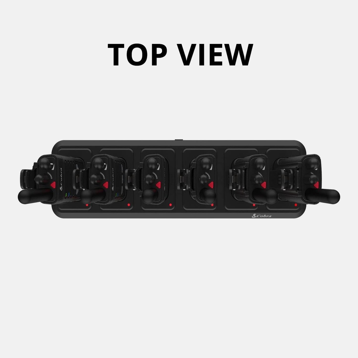 Cobra CH6-PX650 Gang Battery Charger with 6 Port Charging Dock for PX655, 240V (Like New)