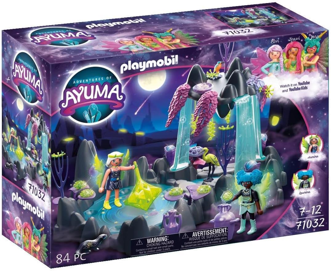 Playmobil Moon Fairy Lake Flowers Plastic Toy Playset for Kid, Pastel, 84 Pieces (Like New)