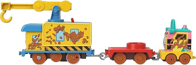 Thomas & Friends Muddy Fix 'em Friends Motorized Carly & Sandy Train Toy Set (Used)