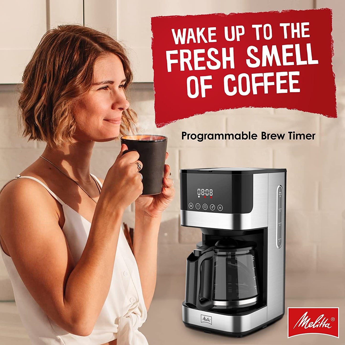 Melitta Aroma Tocco Glass Drip Coffee Machine w/10 Cup Capacity (Like New)