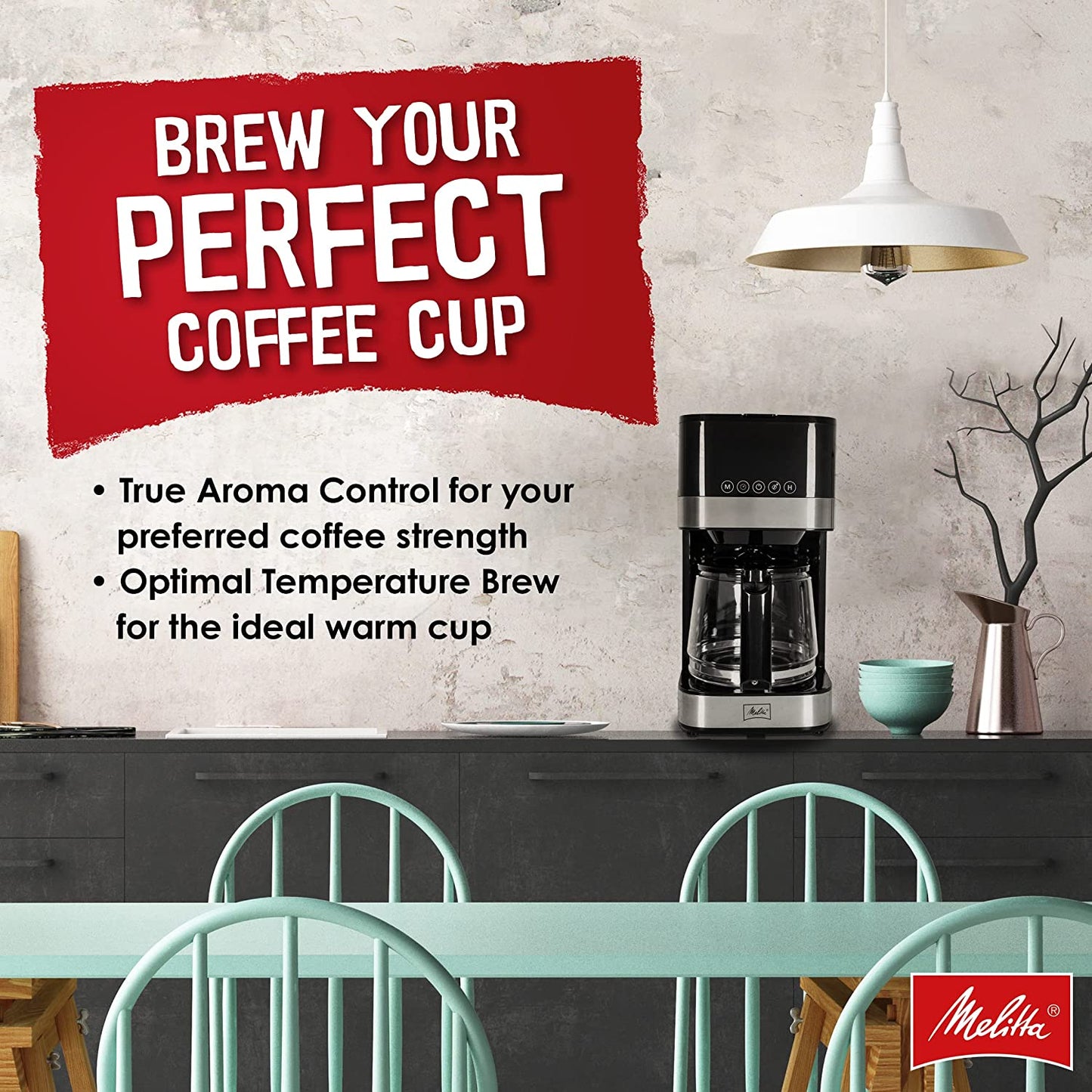 Melitta Aroma Tocco Glass Drip Coffee Machine w/10 Cup Capacity (Like New)