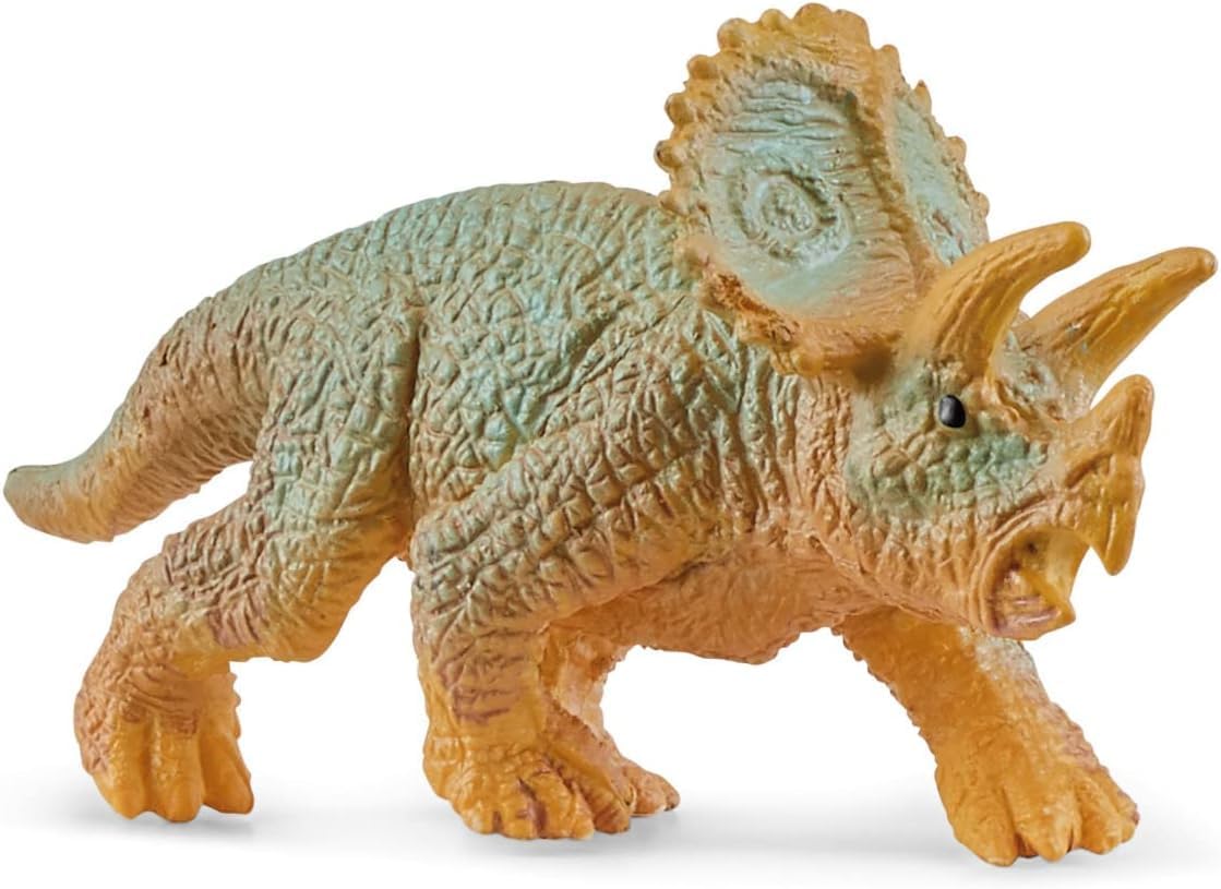 Schleich Dinosaur Toy for Boys & Girls with Baby Triceratops, 7 Pieces, Ages 4+ (New, Damaged Retail Box)
