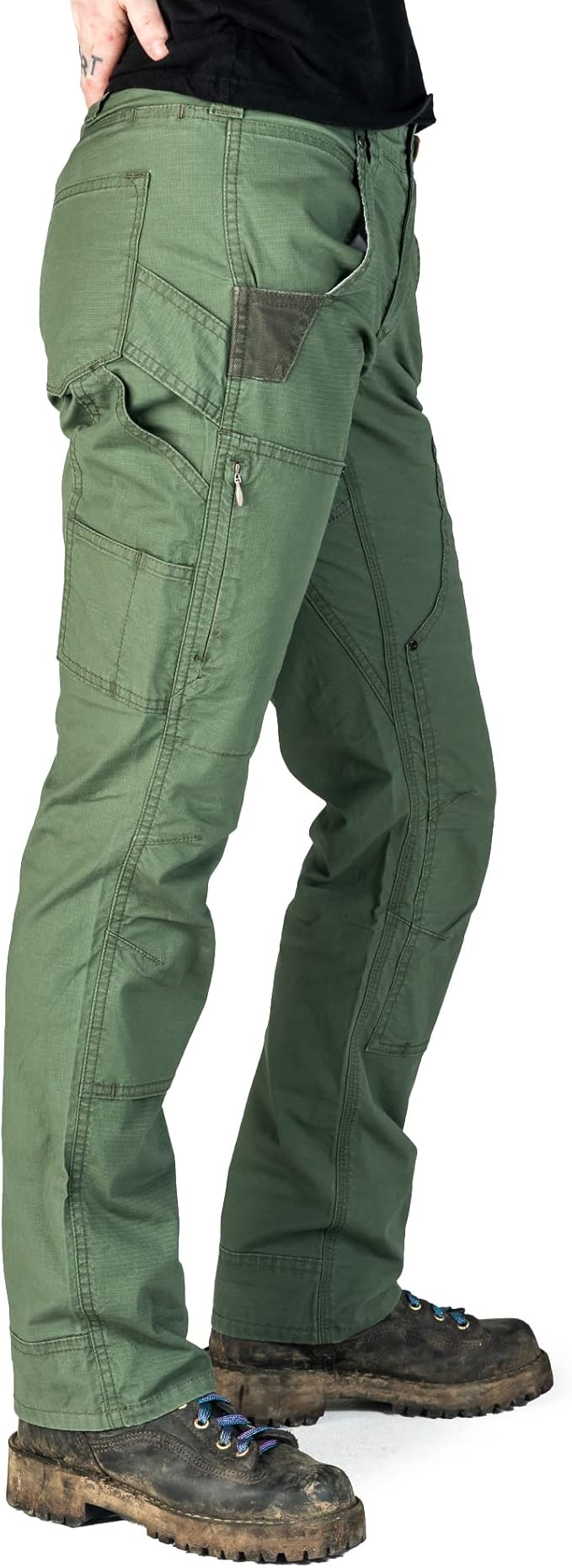 Dovetail Workwear Women'S Britt X Ultra Light Cargo Pant, Lichen Green, Size 6 L (Like New, No Retail Box)
