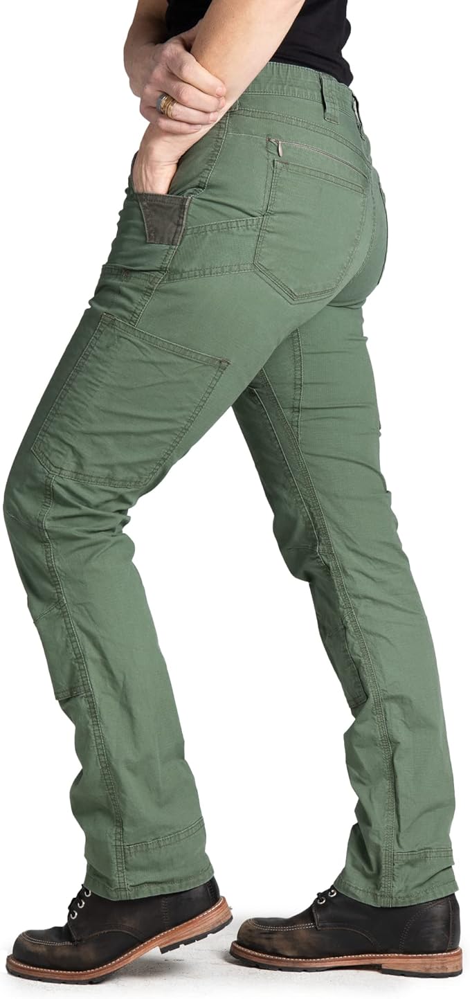 Dovetail Workwear Women'S Britt X Ultra Light Cargo Pant, Lichen Green, Size 6 L (Like New, No Retail Box)