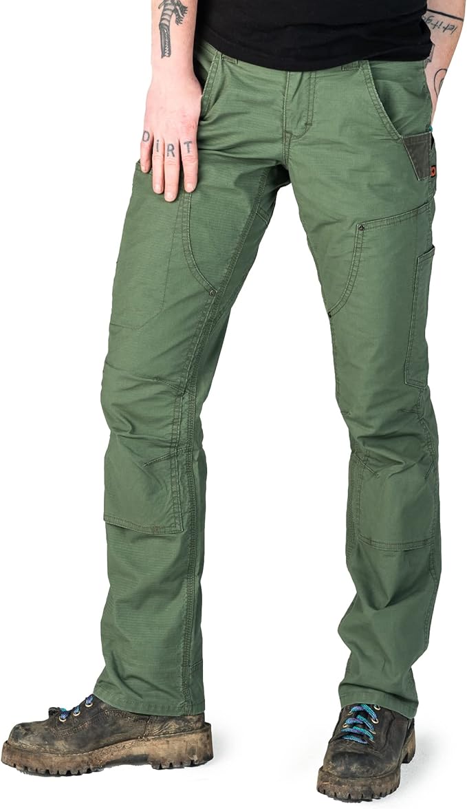 Dovetail Workwear Britt X Ultra Light Women's Work Pants, Flax Ripstop - Size 10 (Like New)